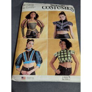 Simplicity R11858 Historically-Inspired Corset & Crop Tops R5 Sz 14-22 UNCUT
